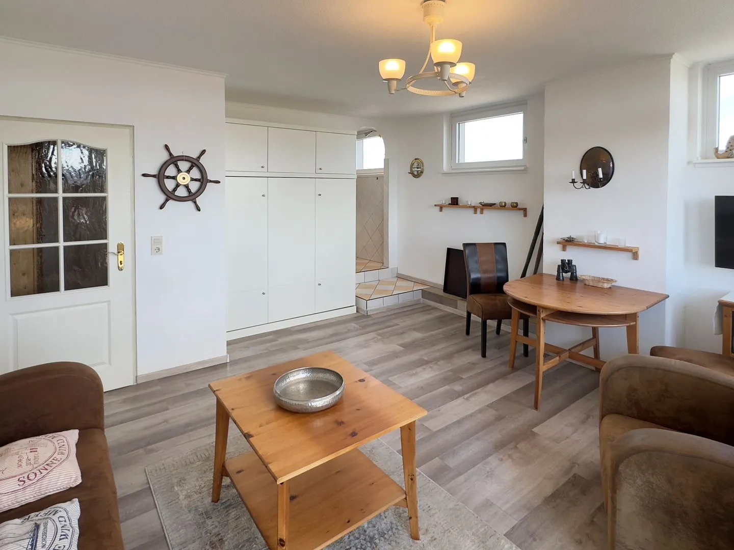 Haus Nordenlicht Ferienwohnung Kiek-ut Wittdün auf Amrum - Küche / Küchenzeile