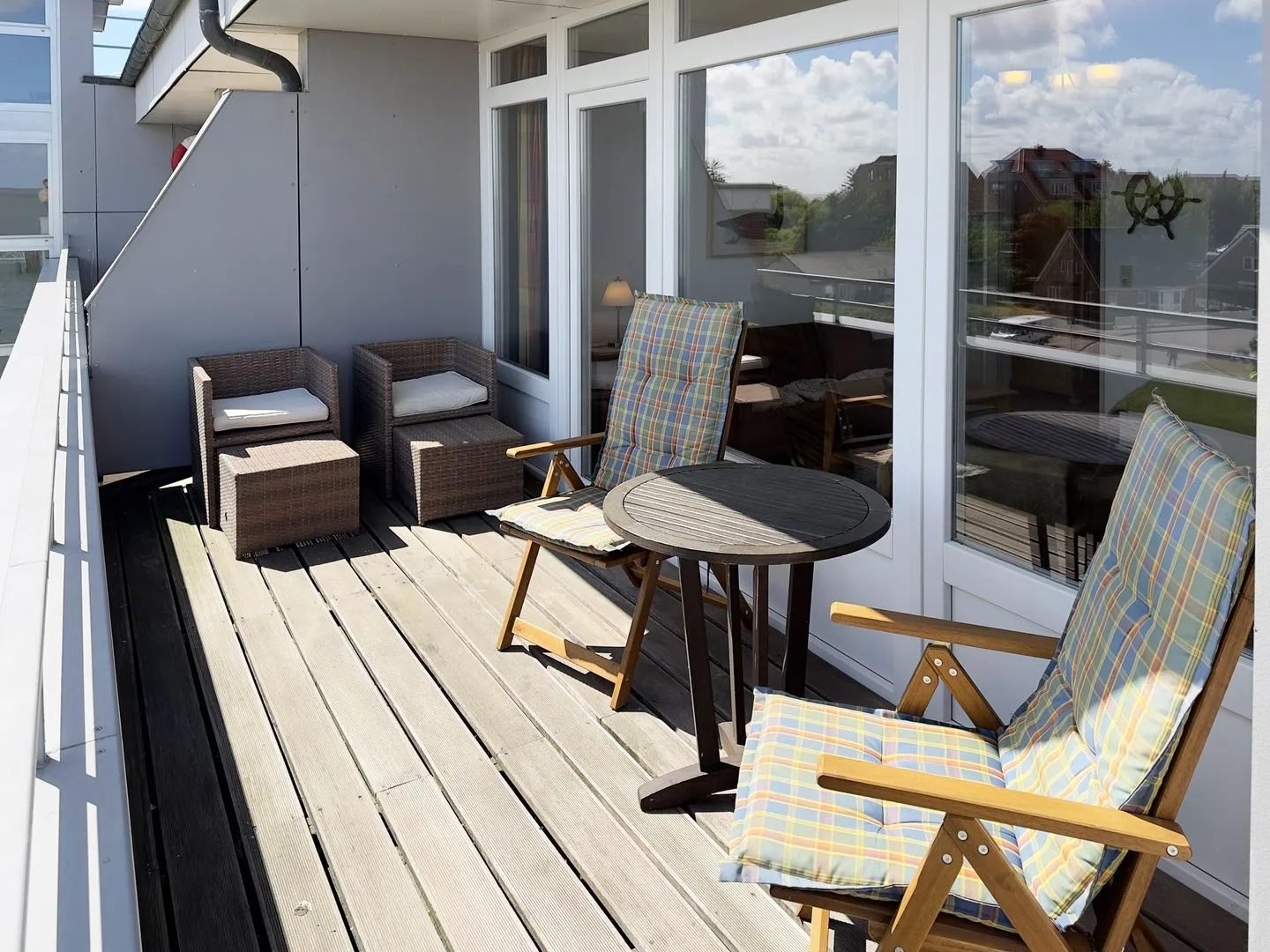 Haus Nordenlicht Ferienwohnung Kiek-ut Wittdün auf Amrum - Balkon