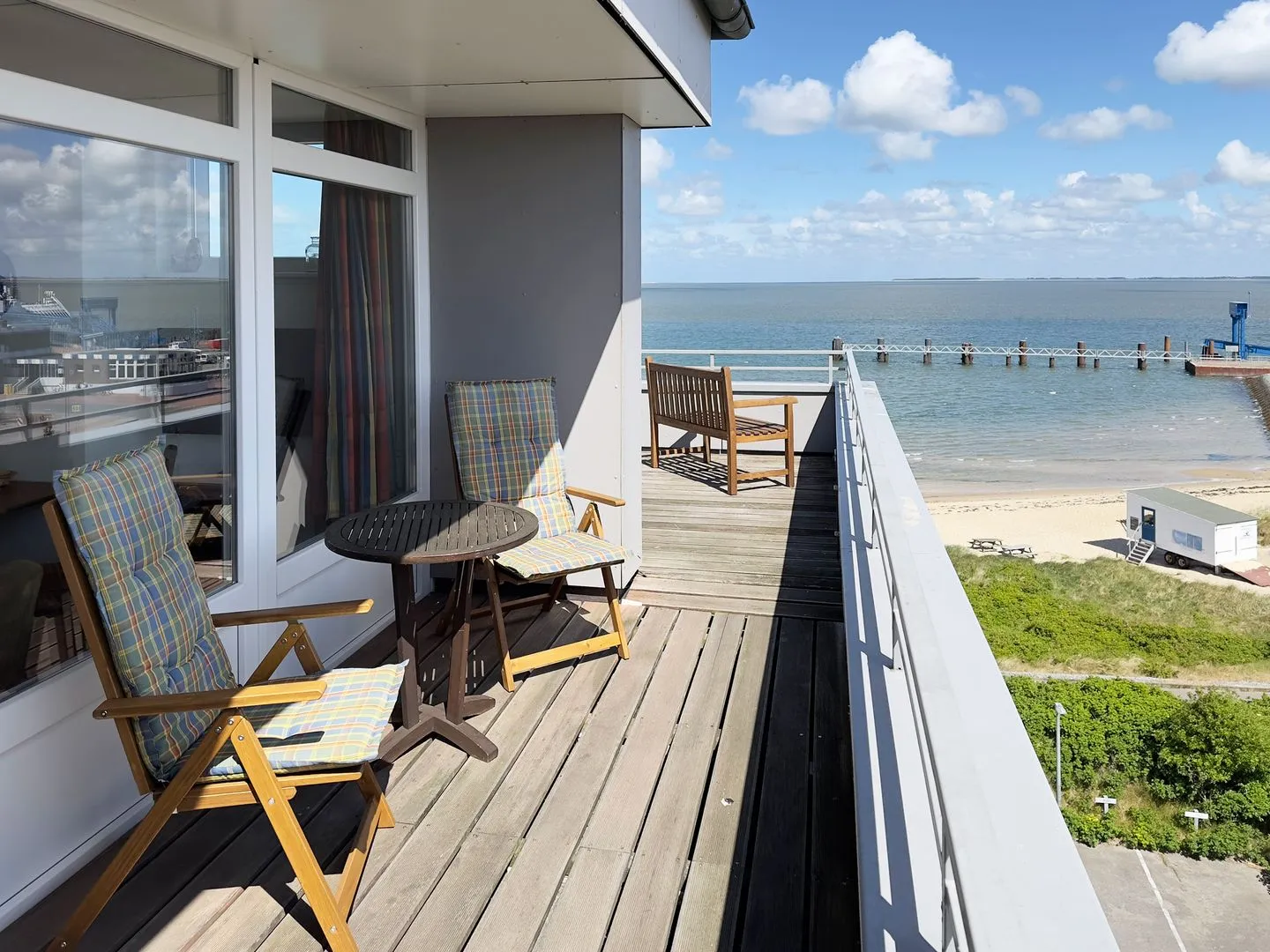 Haus Nordenlicht Ferienwohnung Kiek-ut Wittdün auf Amrum - Balkon
