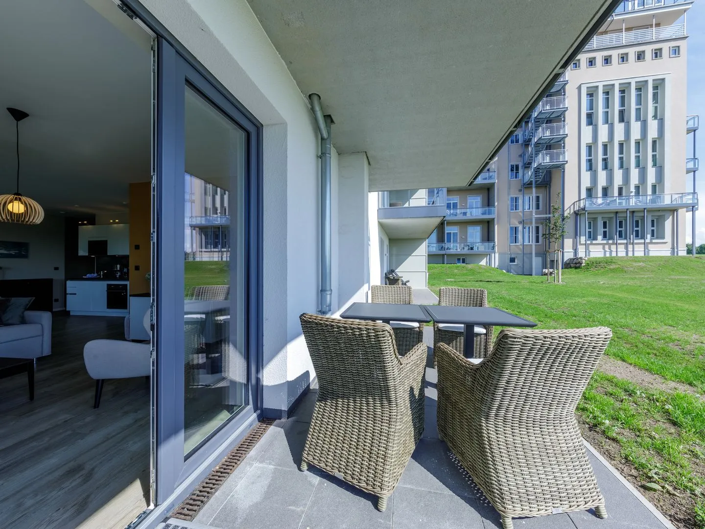 Strandidylle Wustrow - Terrasse