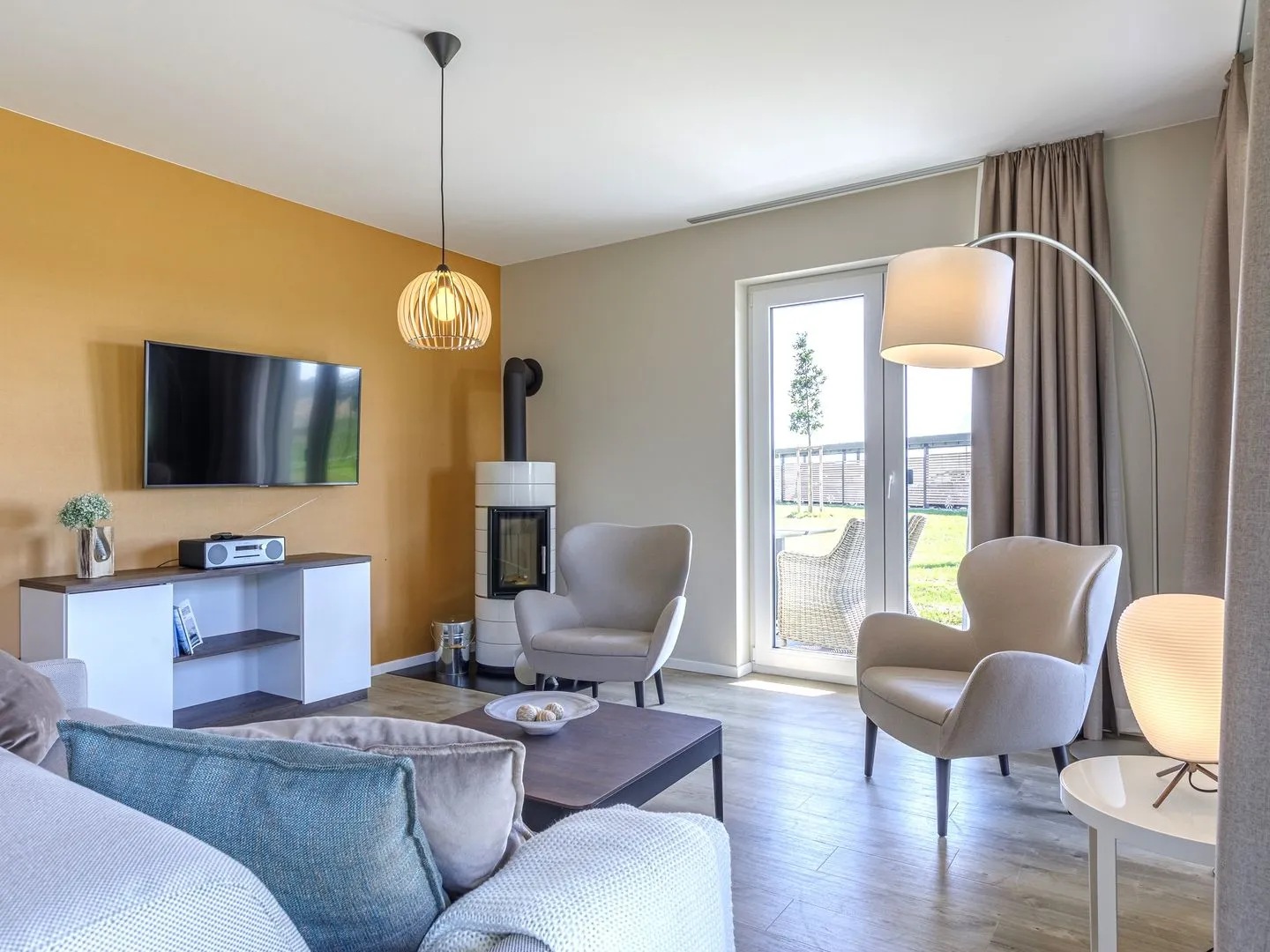Strandidylle Wustrow - Ferienwohnung Strandidylle Ostseebad Wustrow mit gemütlicher Fernsehecke