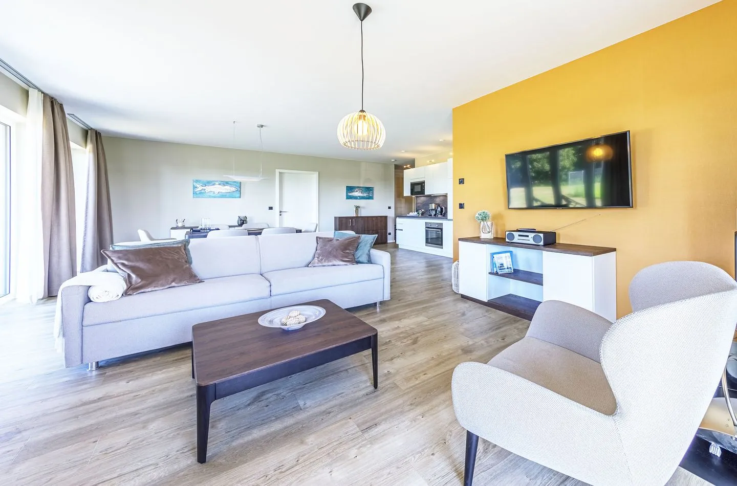Strandidylle Wustrow - Ferienwohnung Strandidylle Ostseebad Wustrow Sitzecke