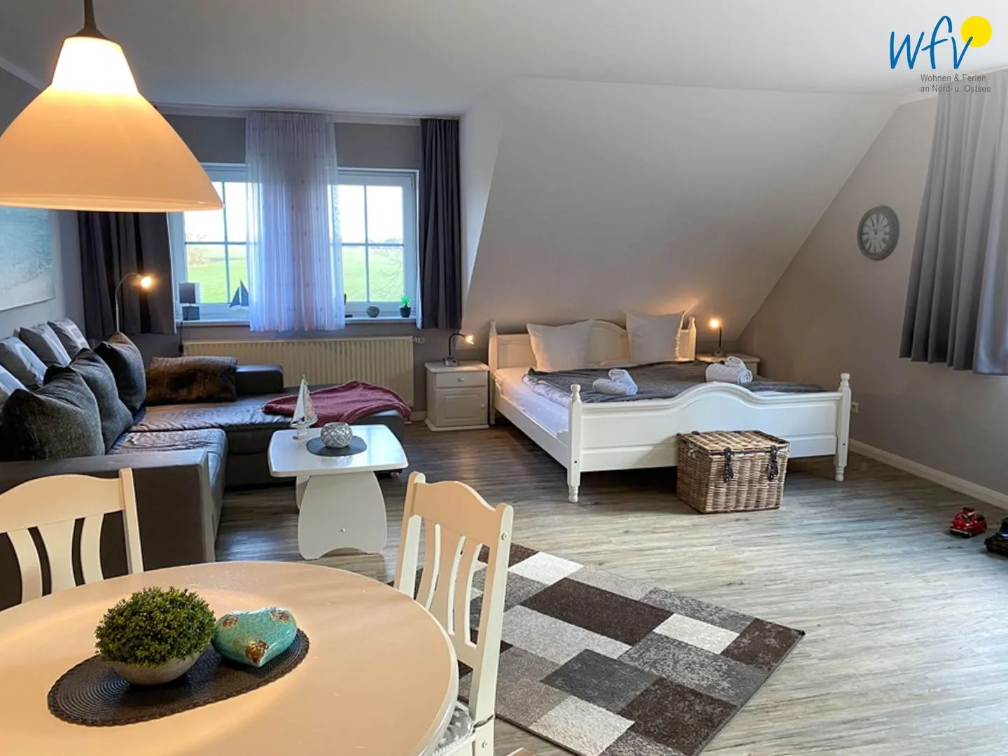 Haus Windland Ferienwohnung 13 Rügen - Dranske - Wohnzimmer
