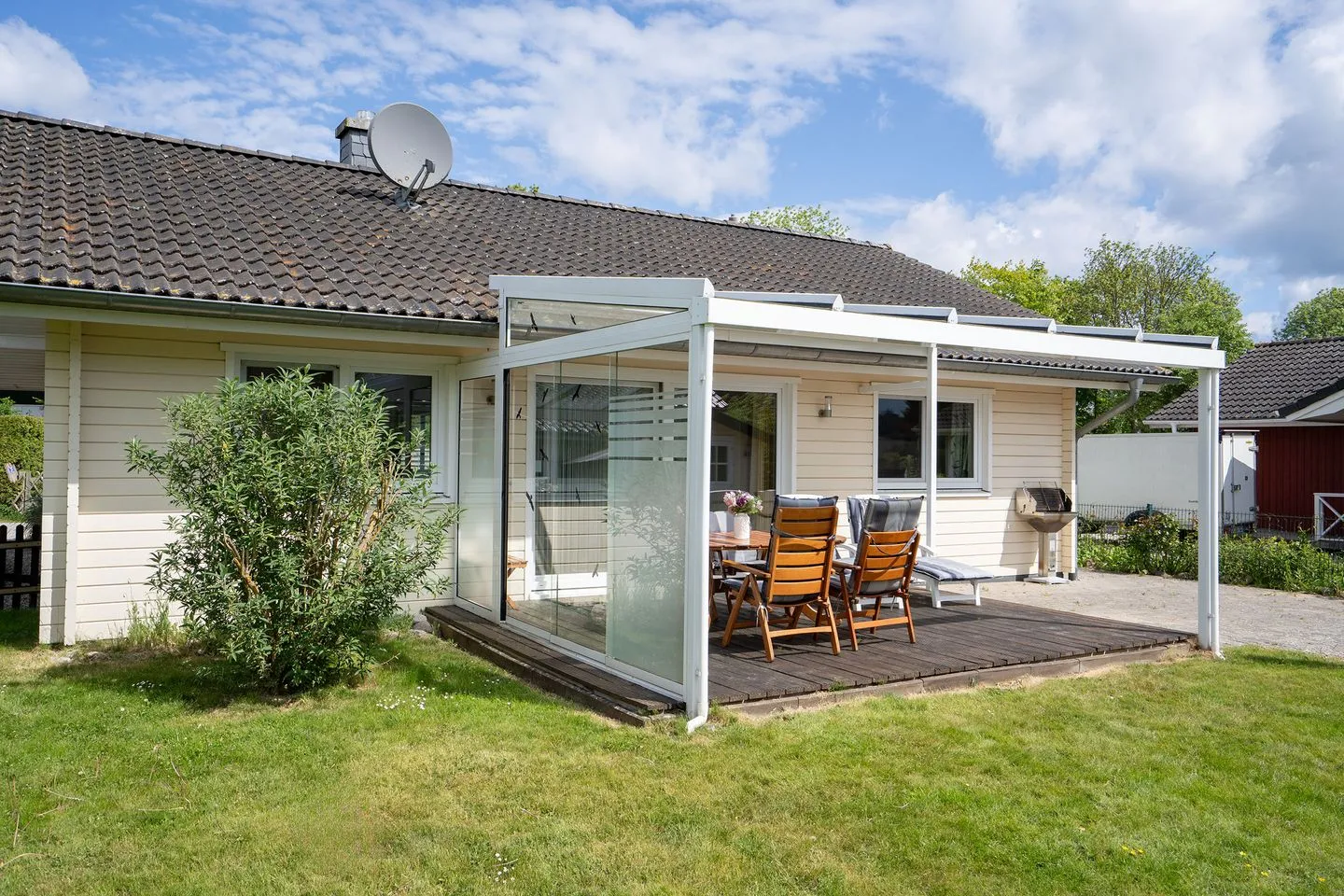 (BIR14) Ferienhaus am Birkenweg Niendorf - Terrasse