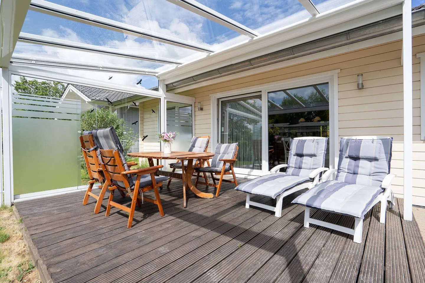 (BIR14) Ferienhaus am Birkenweg Niendorf - Terrasse