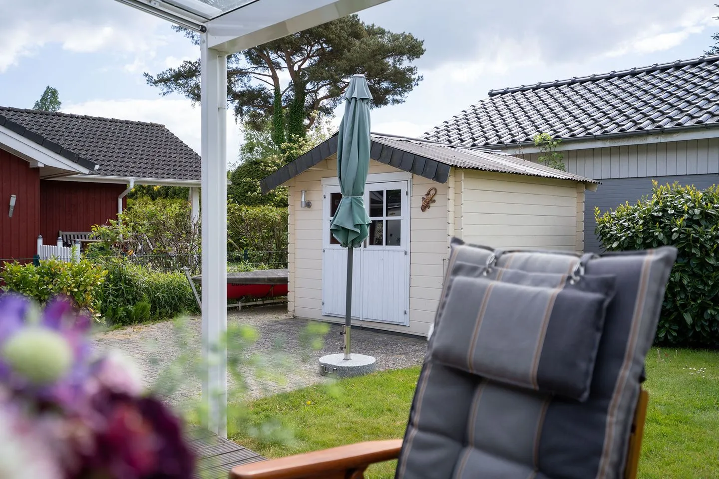(BIR14) Ferienhaus am Birkenweg Niendorf - Gartenblick