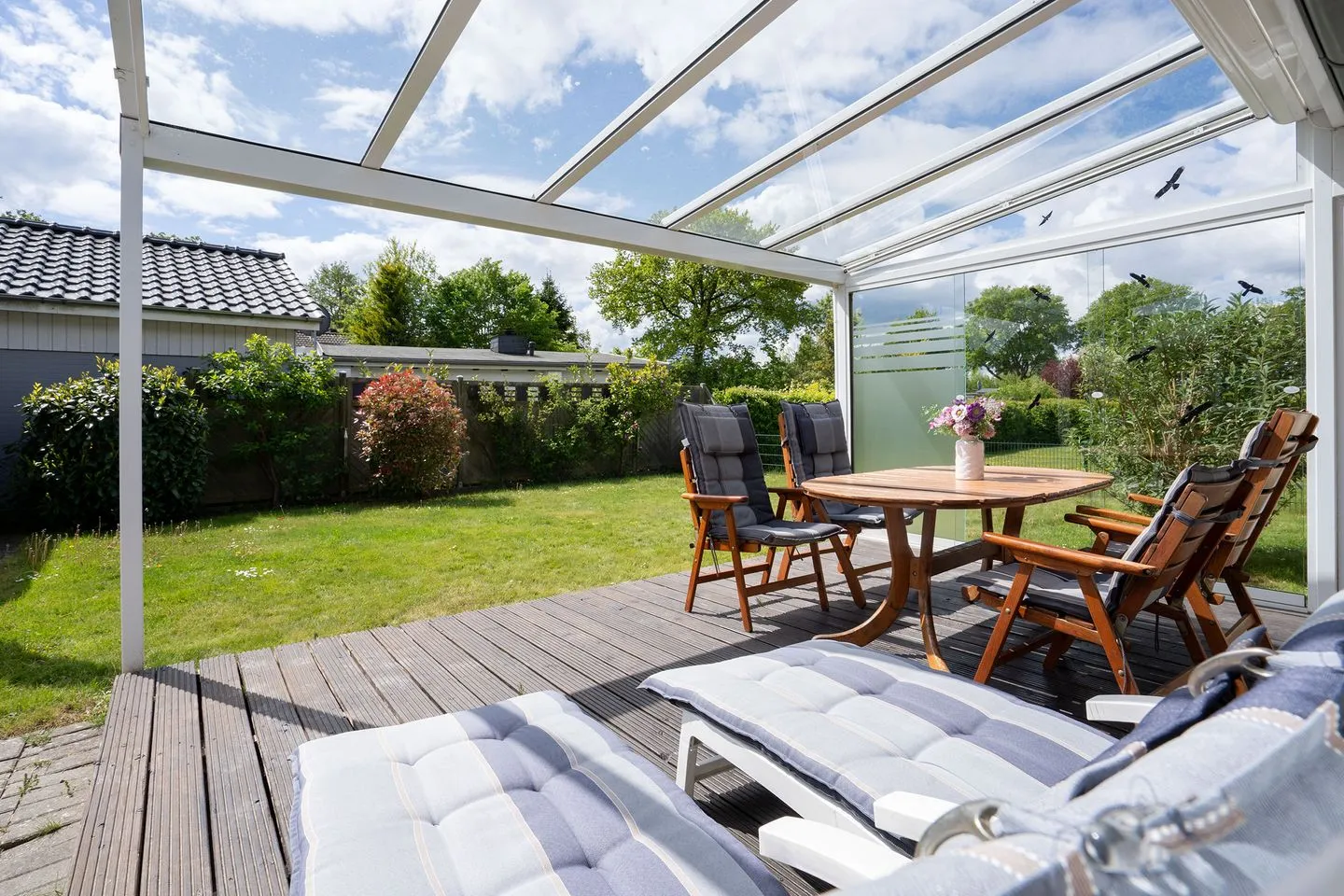 (BIR14) Ferienhaus am Birkenweg Niendorf - Terrasse