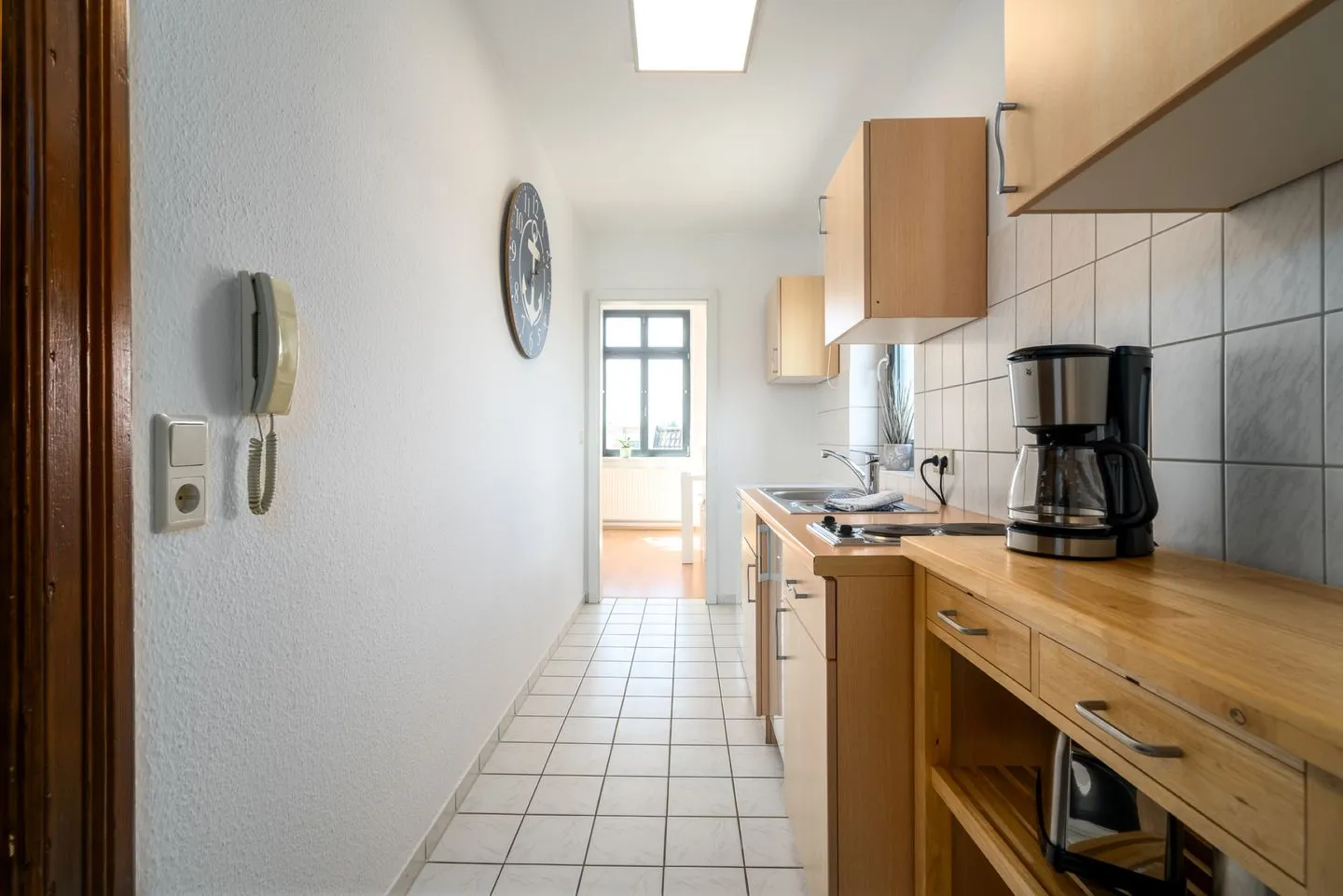 SeaLove Malchow - Ferienwohnung SeaLove in Malchow offene Küchenzeile