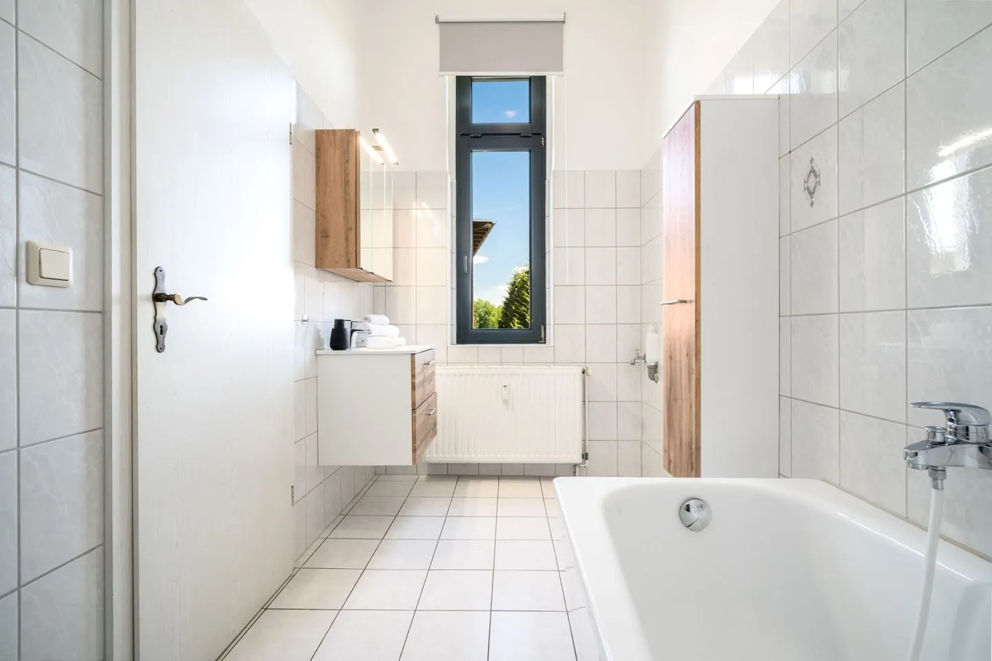 InselLiebe Malchow - Ferienwohnung InselLiebe in Malchow Badezimmer mit Badewanne