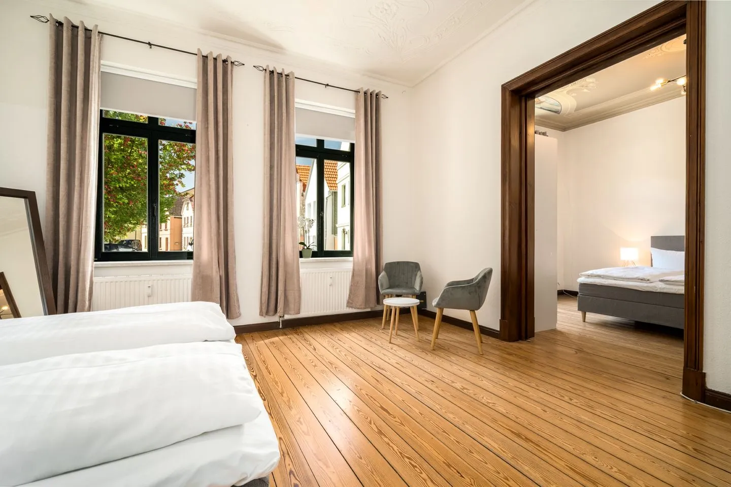 InselLiebe Malchow - Ferienwohnung InselLiebe in Malchow Blick in die Schlafzimmer