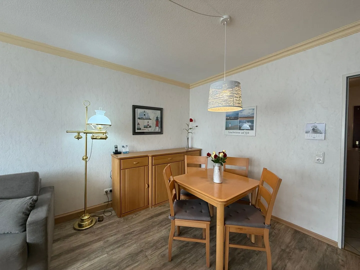 Ferienwohnung im Haus Strandstr.22 Strandläufer 34 Westerland - Essbereich