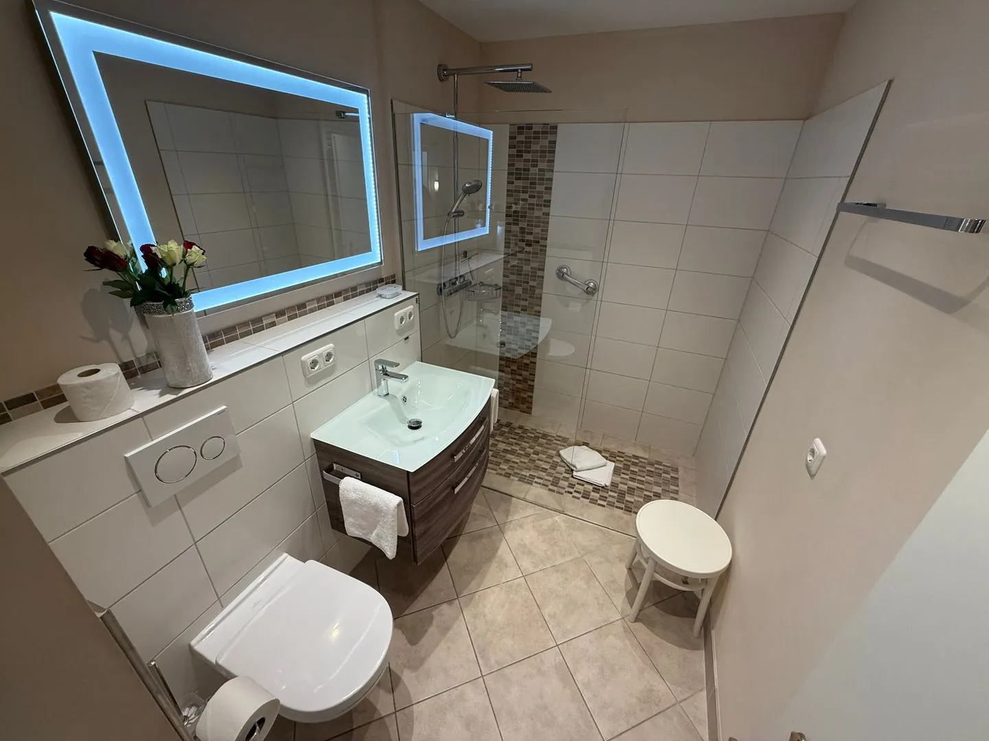 Ferienwohnung im Haus Strandstr.22 Strandläufer 34 Westerland - Badezimmer
