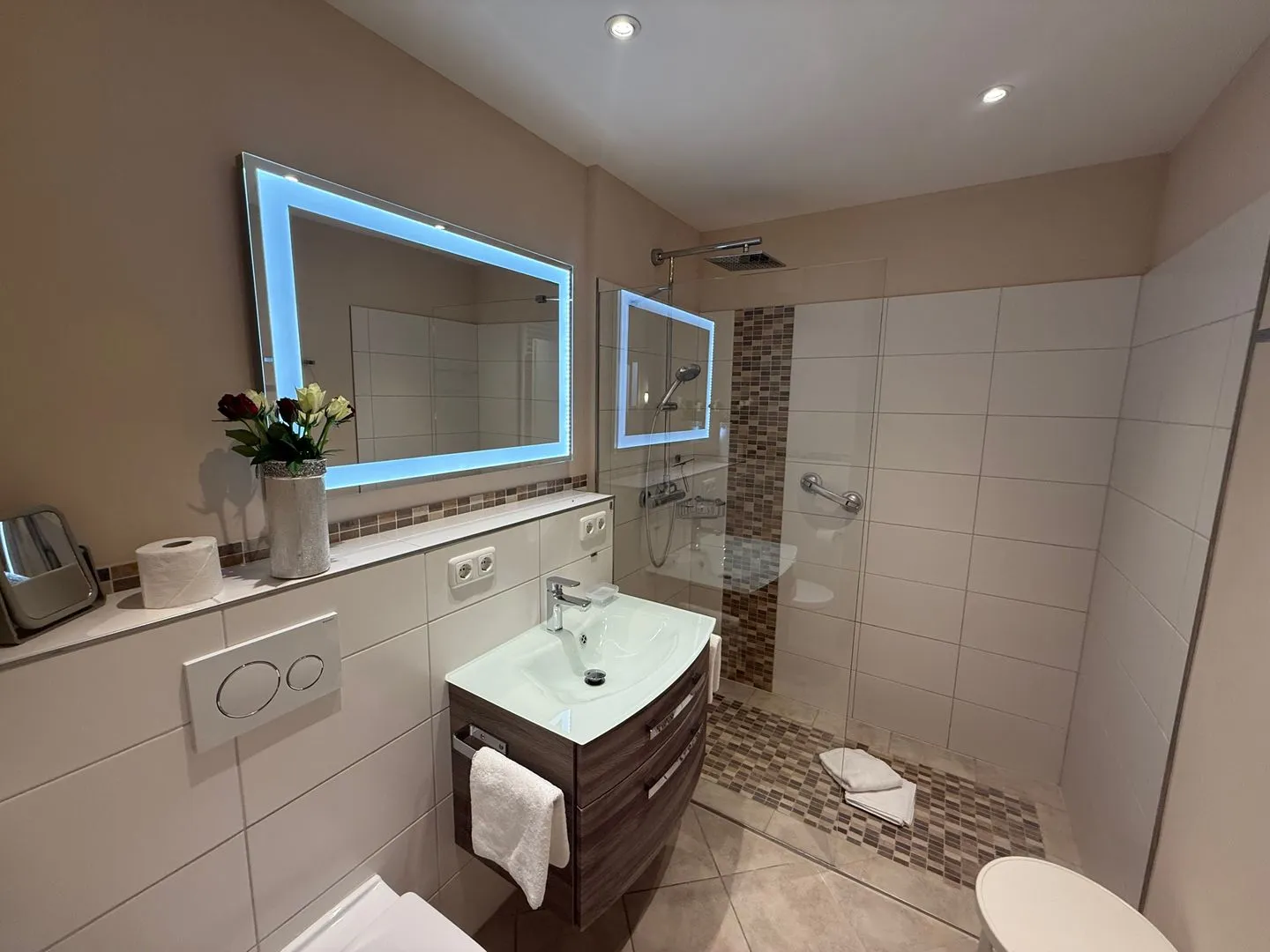 Ferienwohnung im Haus Strandstr.22 Strandläufer 34 Westerland - Badezimmer