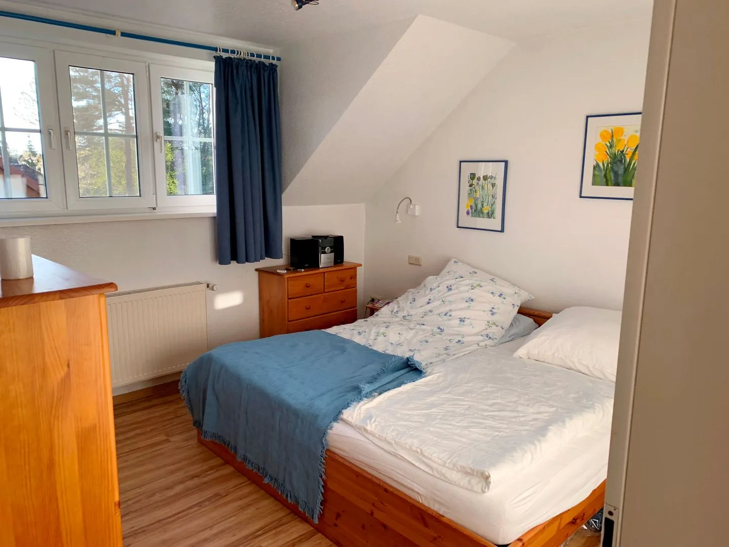 Wohnung Giesen Ostseeheilbad Zingst - Schlafzimmer mit Doppelbett