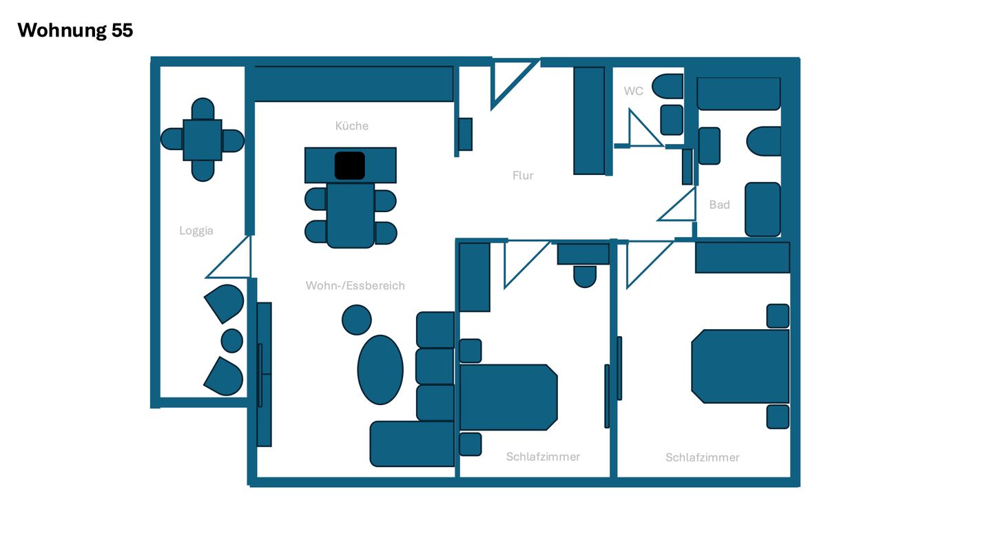  Paulstr. 2, Whg. 55, Dünenlicht Westerland - Grundriss