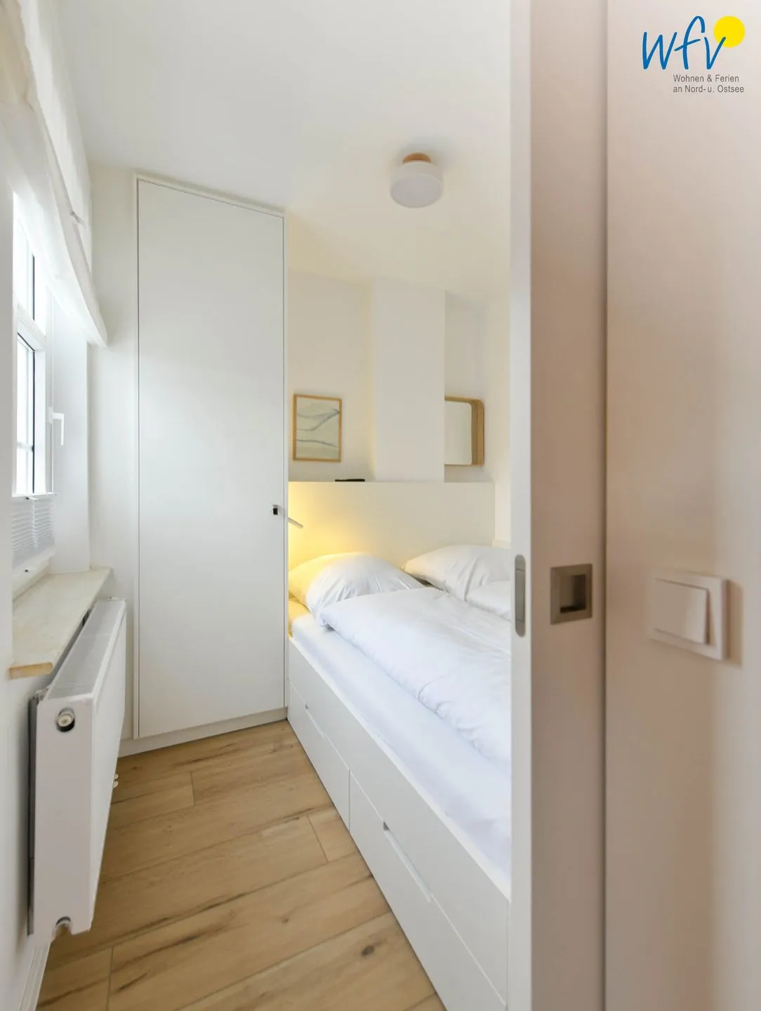 Haus am Dorfbrunnen Ferienwohnung Strandfloh Wangerooge - Schlafzimmer