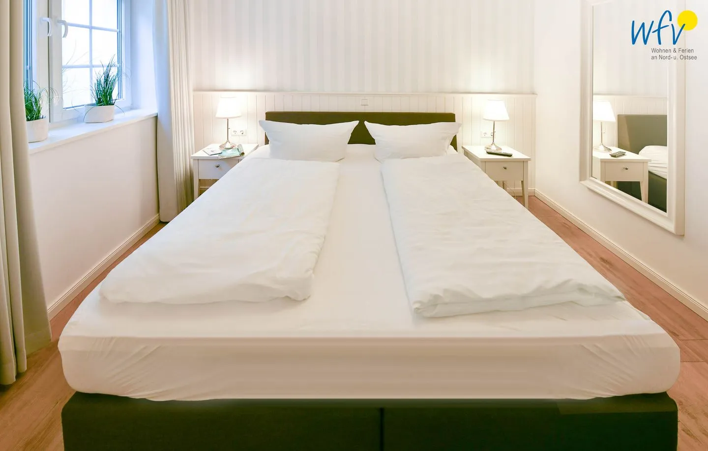 Ferienhaus "Meine Insel Juist" Ferienwohnung Düne Juist - Schlafzimmer