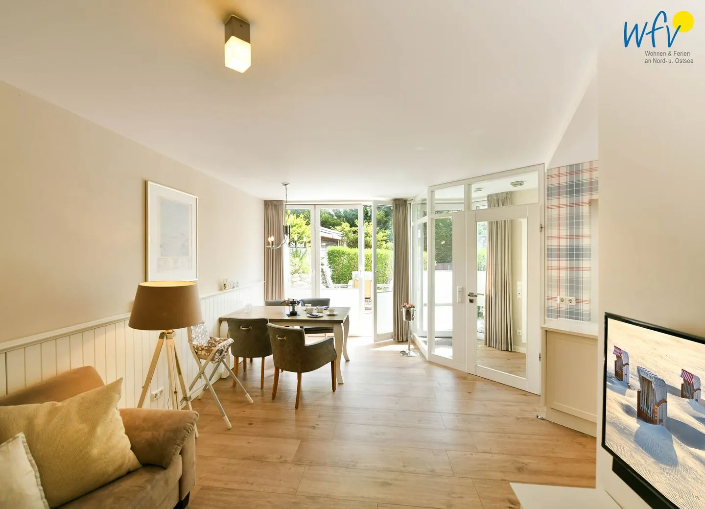 Ferienhaus "Meine Insel Juist" Ferienwohnung Düne Juist - Wohnzimmer