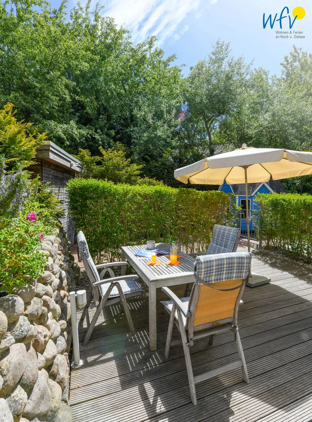 Ferienhaus "Meine Insel Juist" Ferienwohnung Düne Juist - Terrasse