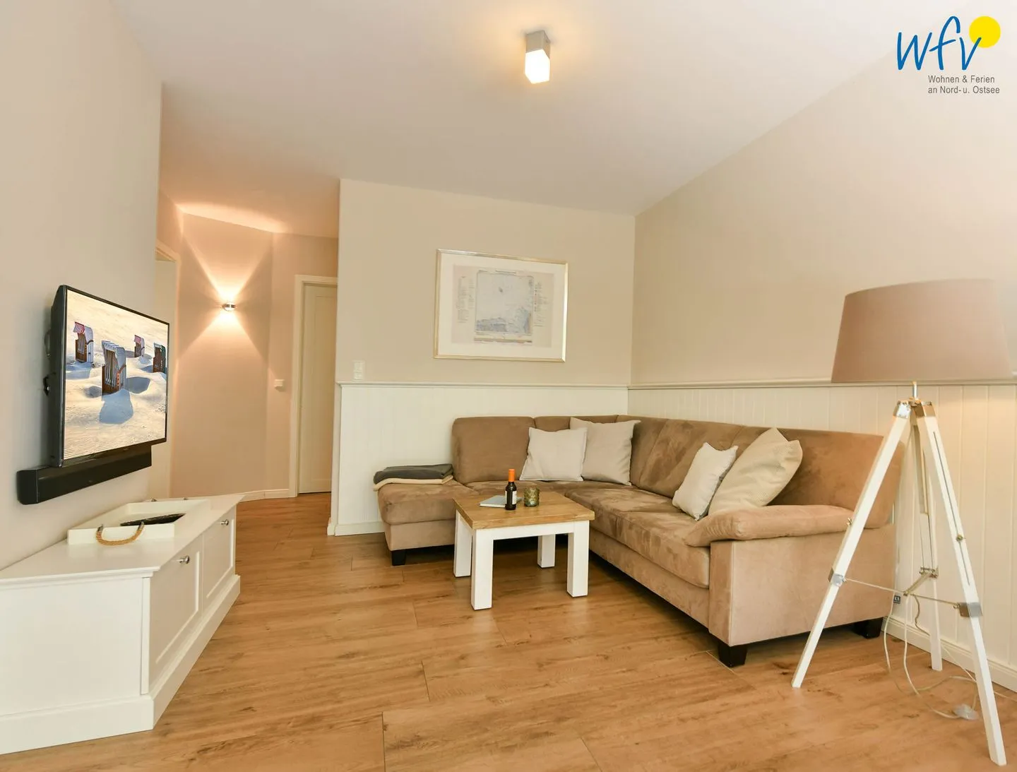 Ferienhaus "Meine Insel Juist" Ferienwohnung Düne Juist - Wohnzimmer