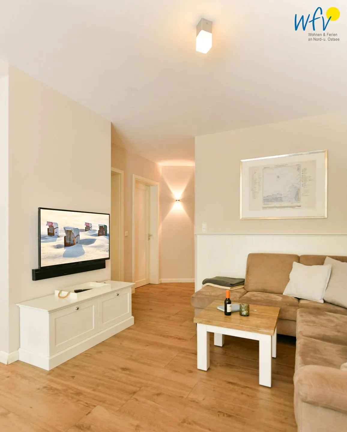 Ferienhaus "Meine Insel Juist" Ferienwohnung Düne Juist - Wohnzimmer