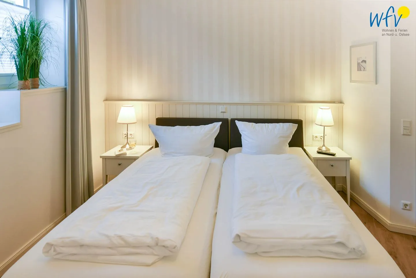 Ferienhaus "Meine Insel Juist" Ferienwohnung Düne Juist - Schlafzimmer