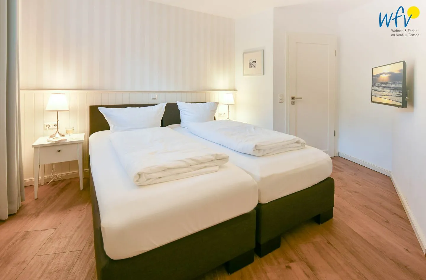 Ferienhaus "Meine Insel Juist" Ferienwohnung Düne Juist - Schlafzimmer