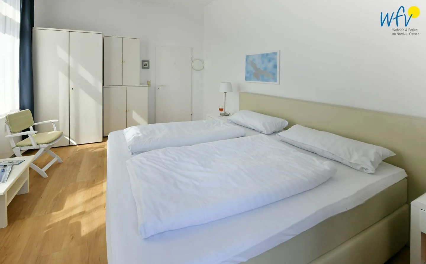 Haus Carl Stegmann Ferienwohnung FADAMA-HIN Juist - Schlafzimmer