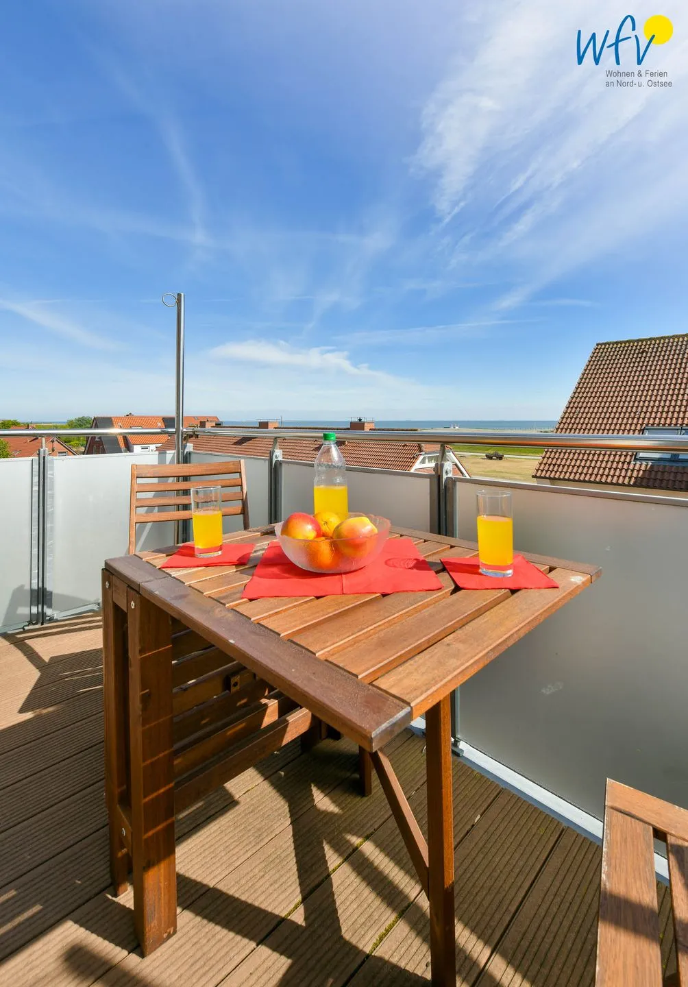 Haus Carl Stegmann Ferienwohnung FADAMA-HIN Juist - Balkon