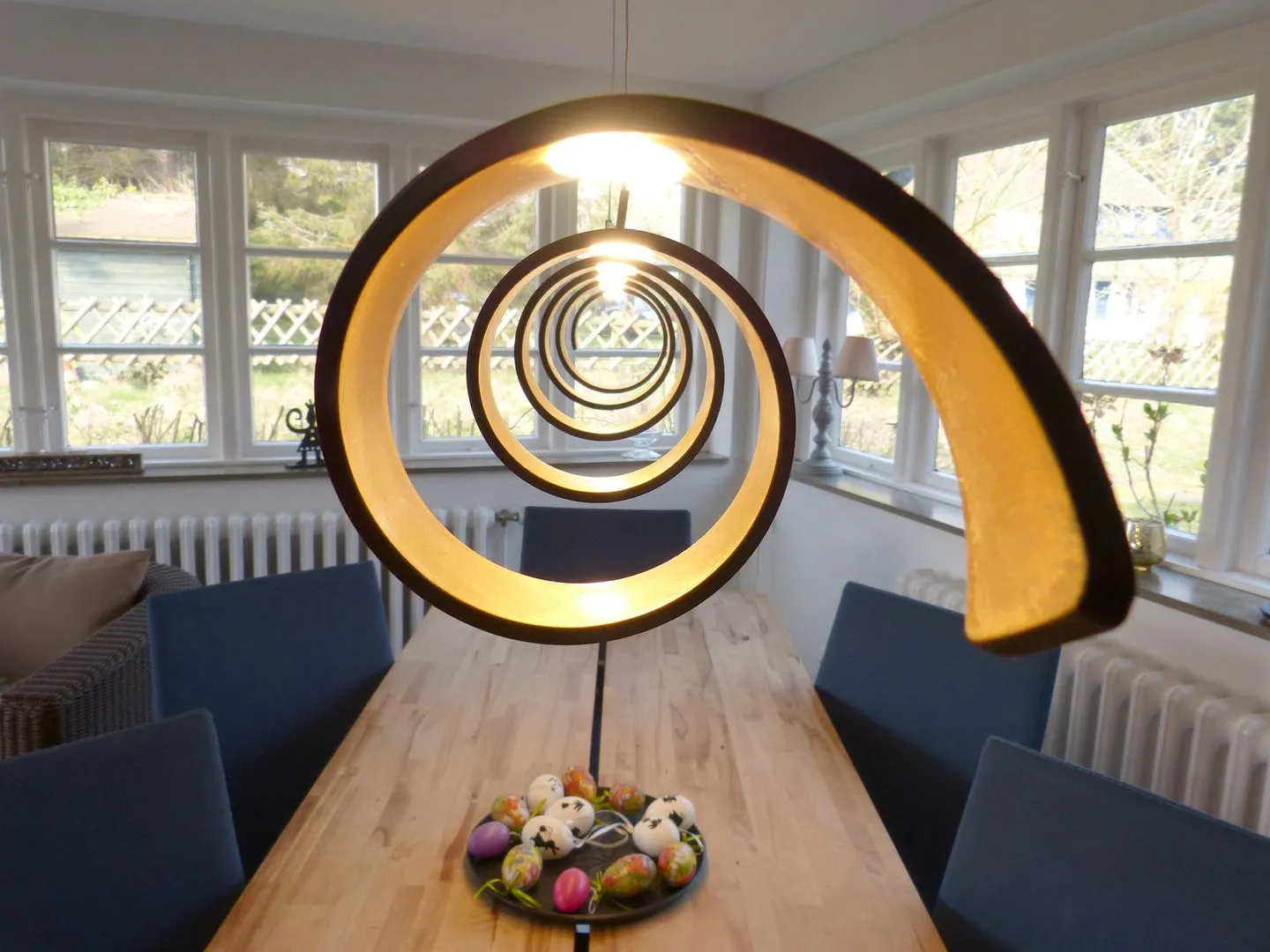 Friesenhaus Amrum Hommelkasche Süddorf auf Amrum - Wohn- und Esszimmer in der Friesenhaushälfte Hommelkasche in Süddorf auf der Nordseeinsel Amrum