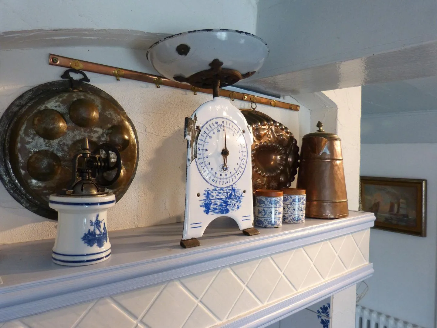 Friesenhaus Amrum Hommelkasche Süddorf auf Amrum - Küche in der Friesenhaushälfte Hommelkasche in Süddorf auf der Nordseeinsel Amrum