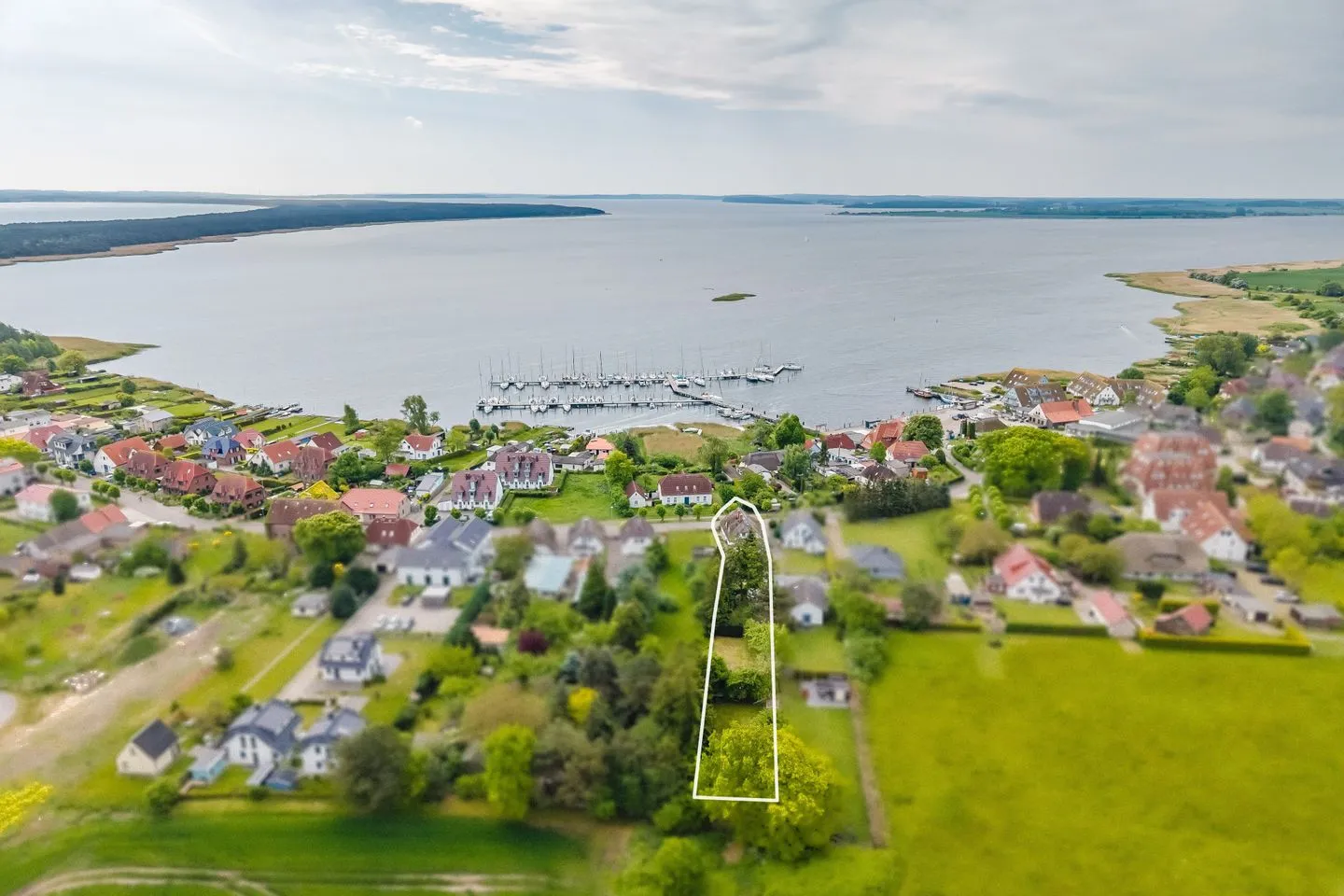 Kapitänshaus "Frische Brise" Breege - Vogelperspektive