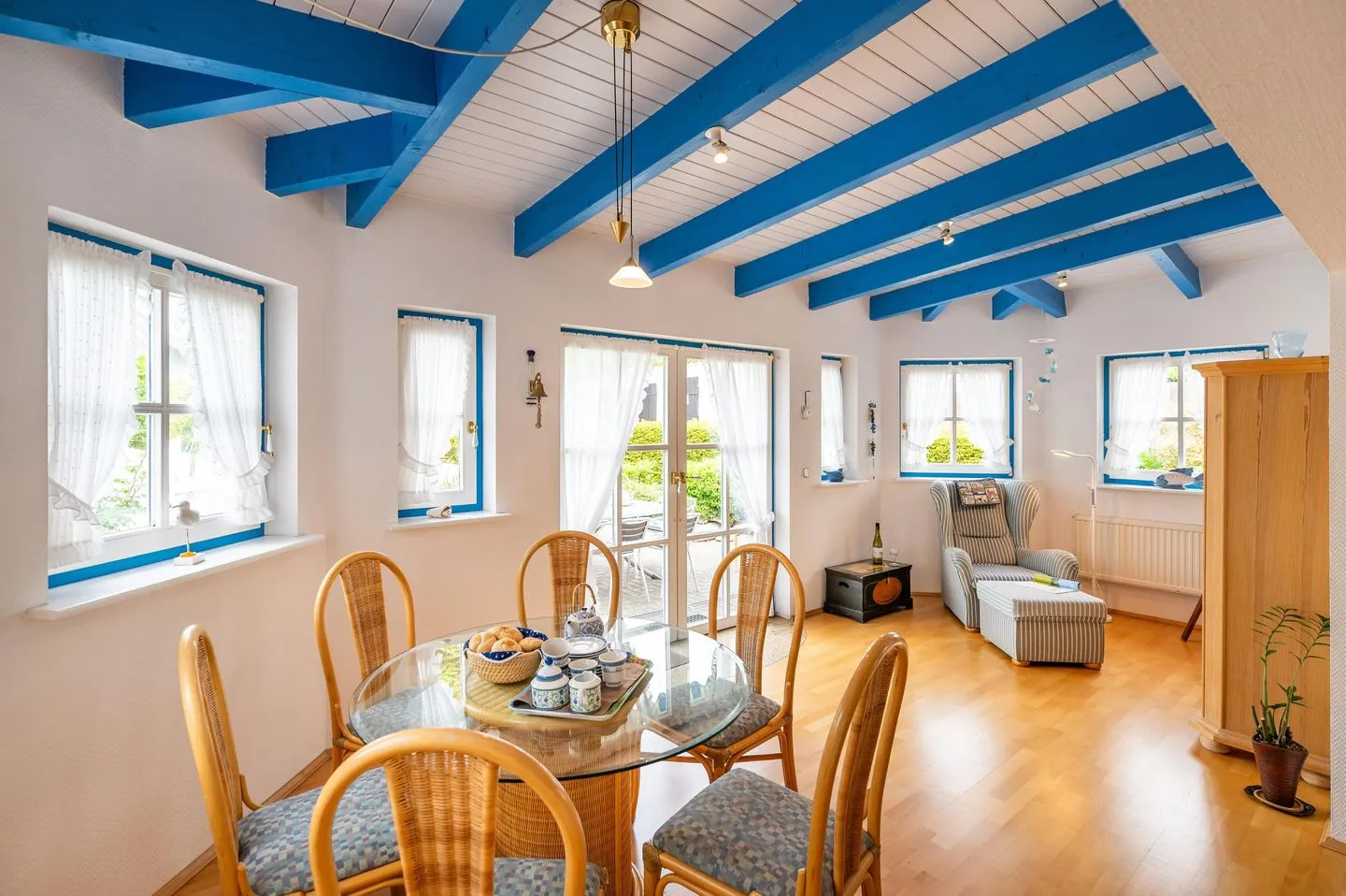 Kapitänshaus "Frische Brise" Breege - Wohnzimmer