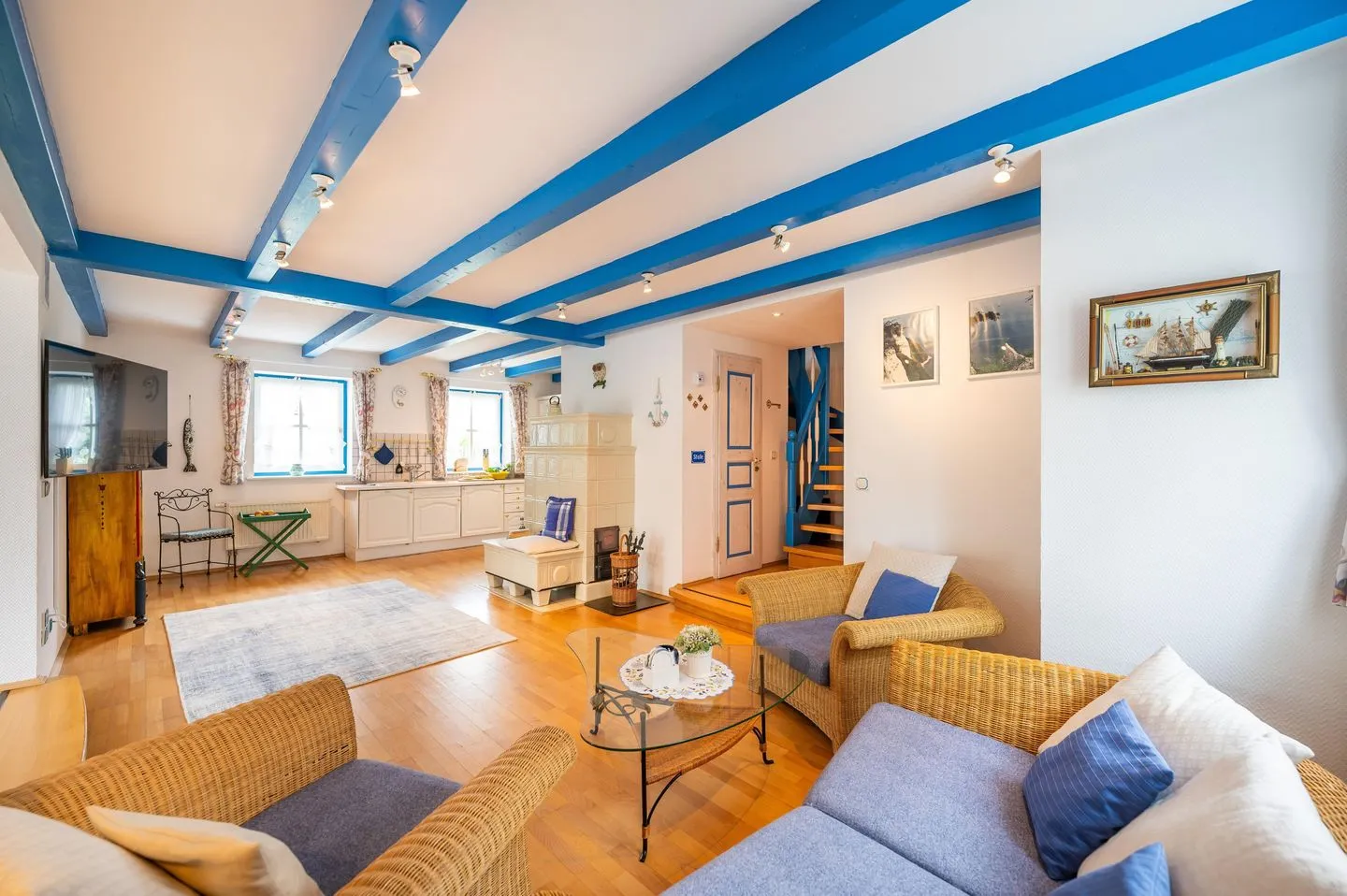 Kapitänshaus "Frische Brise" Breege - Wohnzimmer