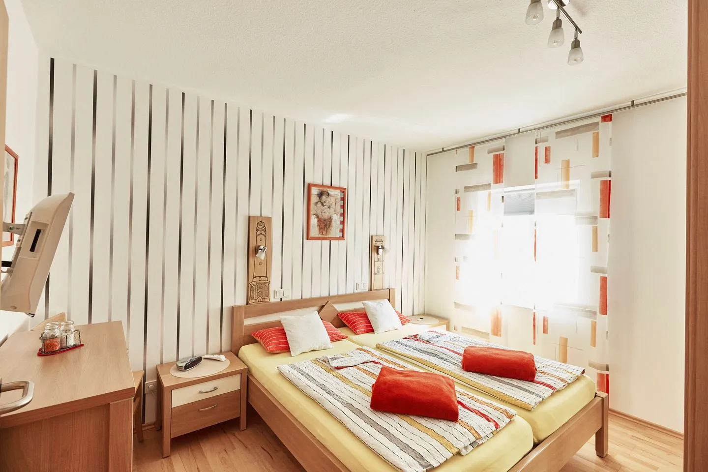 Haus Stella Maris - Ferienwohnung Lichtblick Borkum - Schlafzimmer