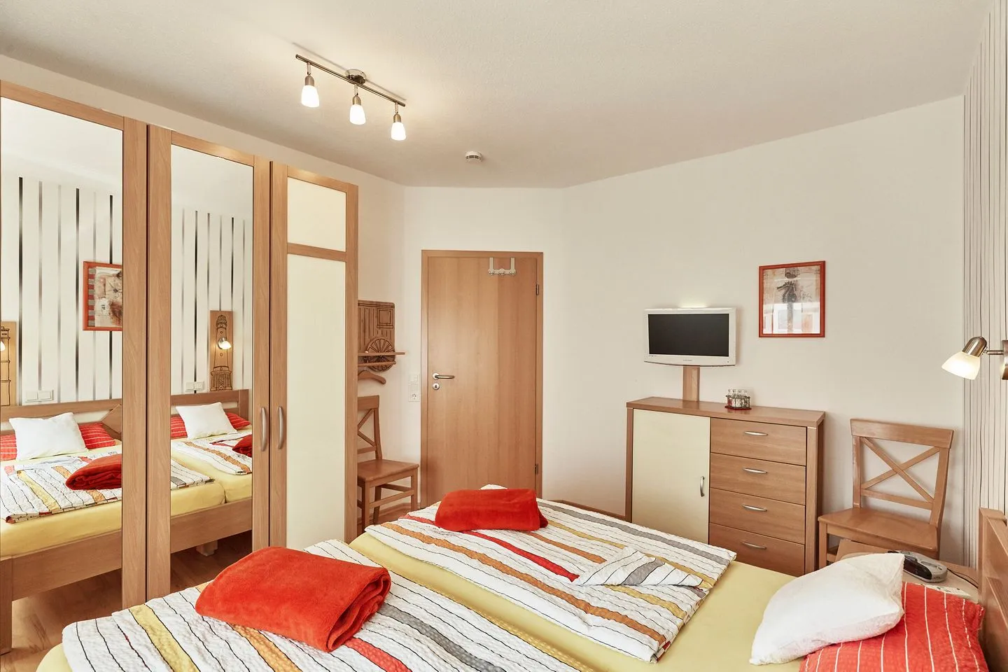 Haus Stella Maris - Ferienwohnung Lichtblick Borkum - Schlafzimmer
