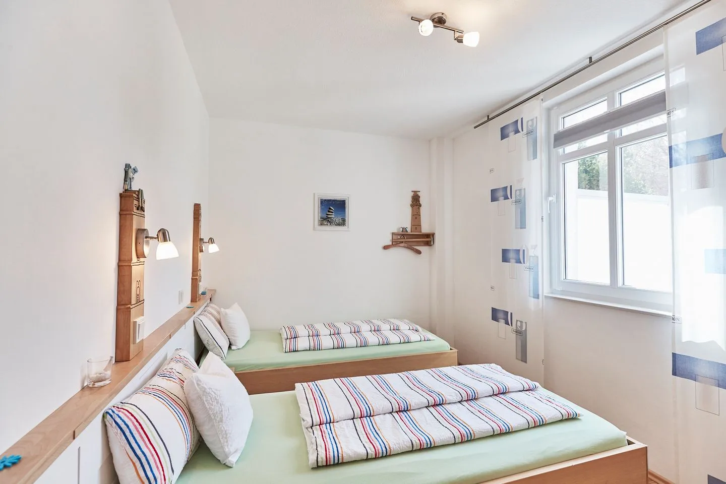 Haus Stella Maris - Ferienwohnung Lichtblick Borkum - Schlafzimmer