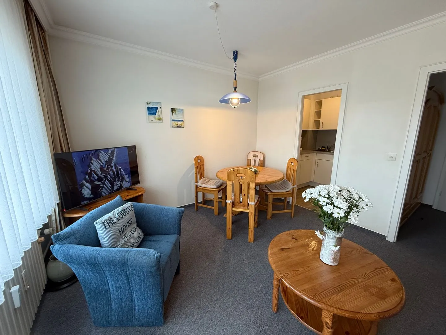 Ferienwohnung im Haus Nordland Nordland, App 48,(Hund) Westerland - Wohnzimmer