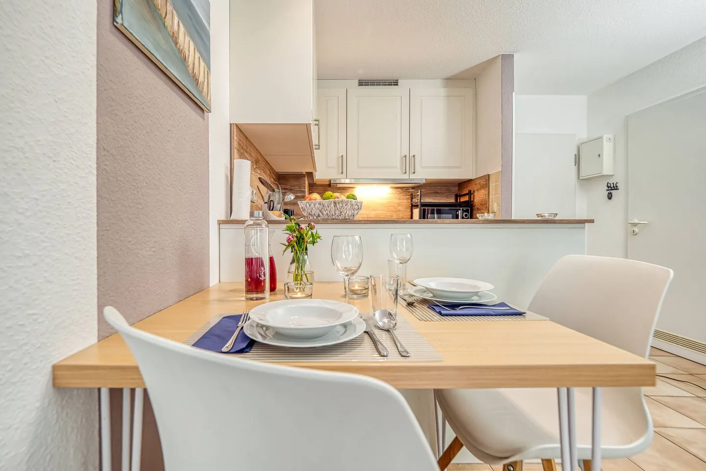 Residenz am Strand Backfisch (Ostseebrise) - Wohnung 5-66 Ostseeheilbad Zingst - Essbereich mit Blick zur Küche