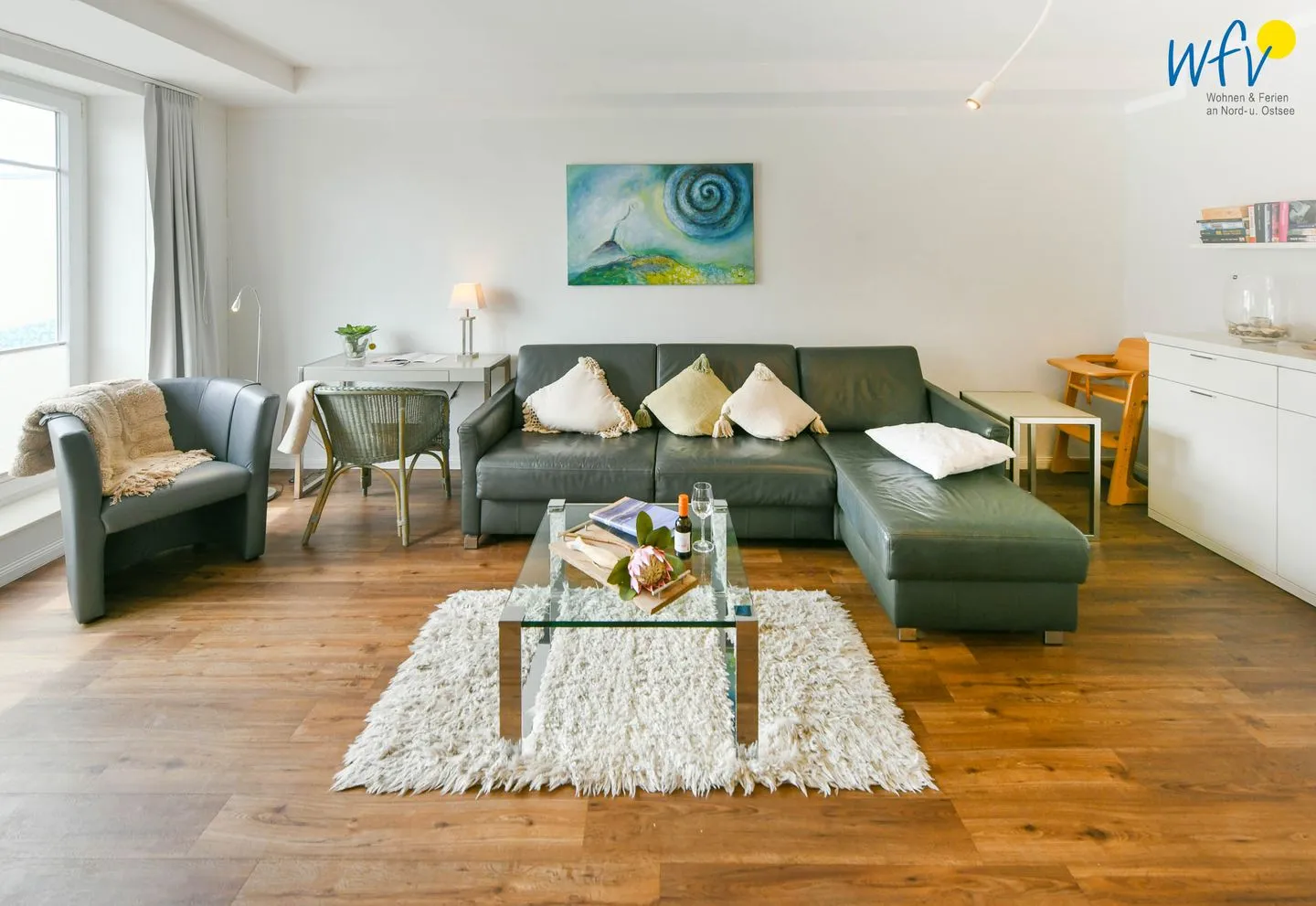 Haus Anna See Ferienwohnung Südperle Wangerooge - Wohnzimmer