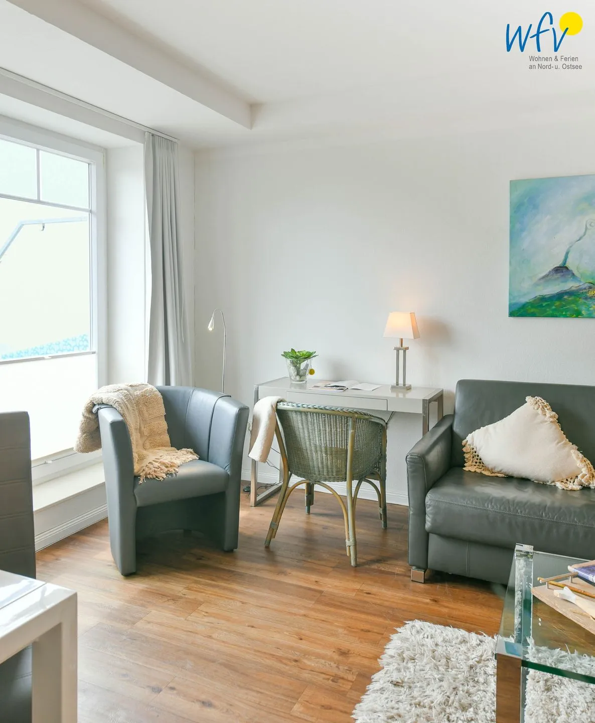 Haus Anna See Ferienwohnung Südperle Wangerooge - Wohnzimmer