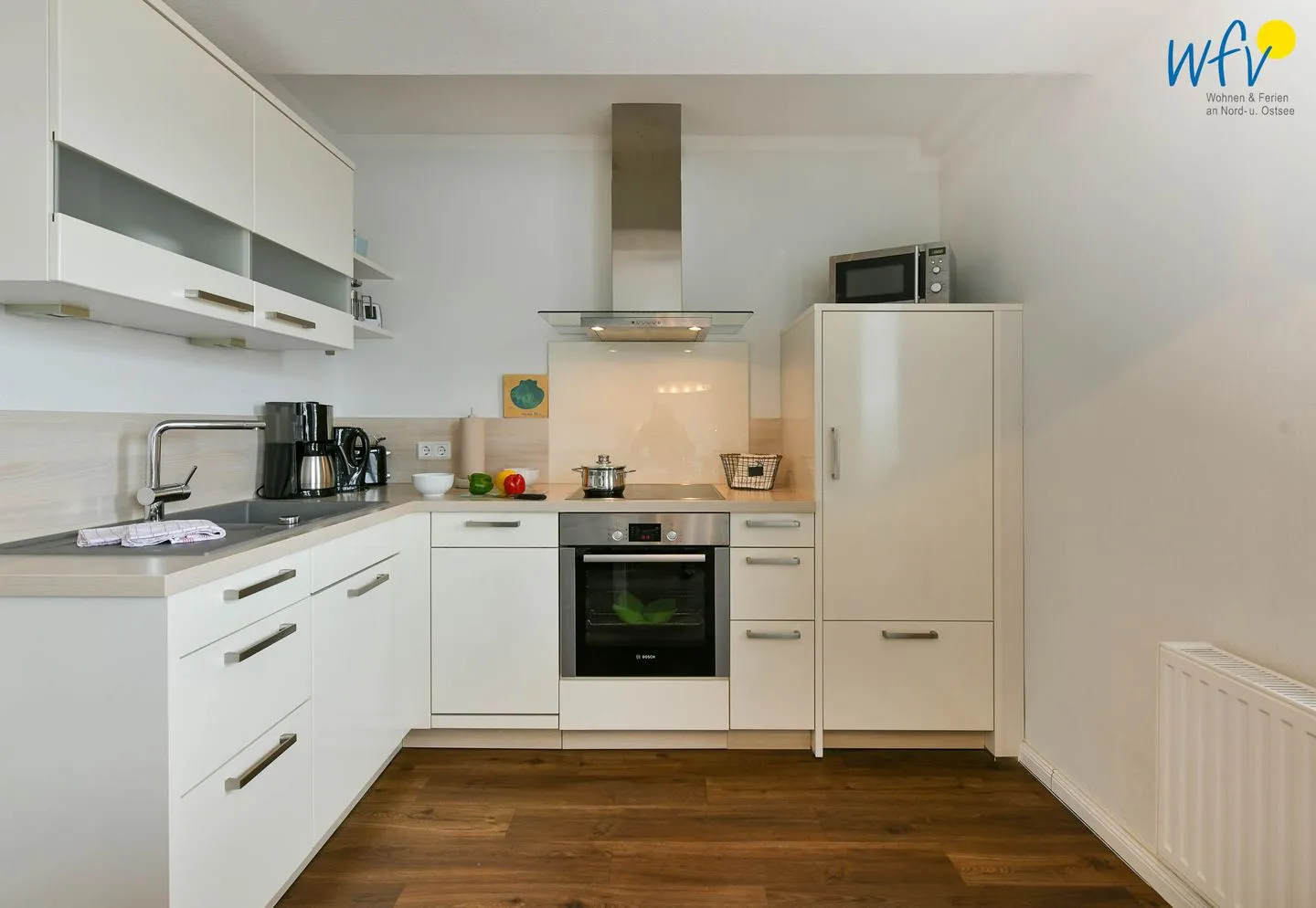 Haus Anna See Ferienwohnung Südperle Wangerooge - Küche / Küchenzeile