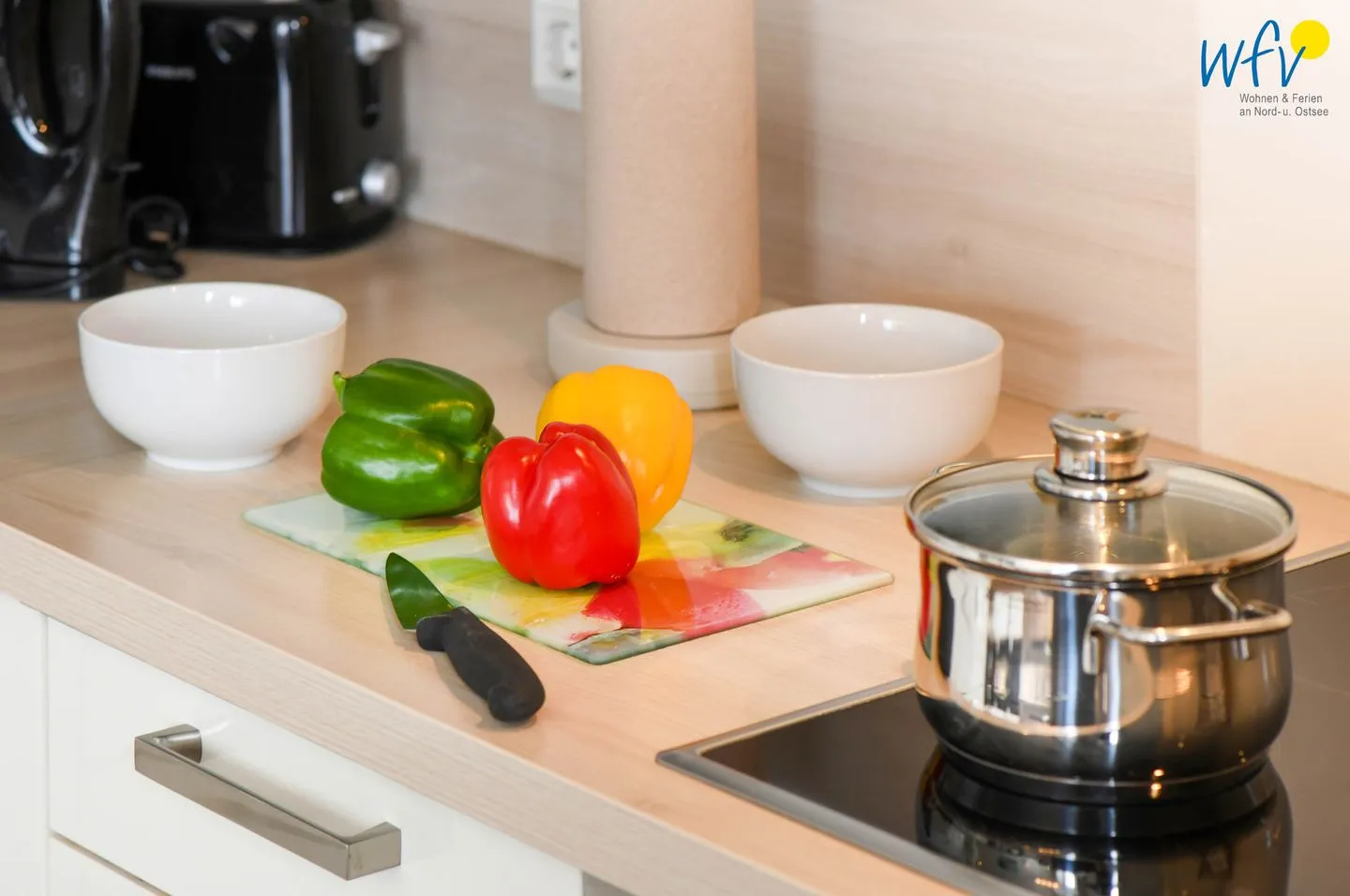 Haus Anna See Ferienwohnung Südperle Wangerooge - Küche / Küchenzeile