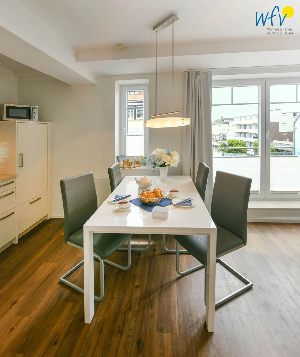 Haus Anna See Ferienwohnung Südperle Wangerooge - Küche / Küchenzeile