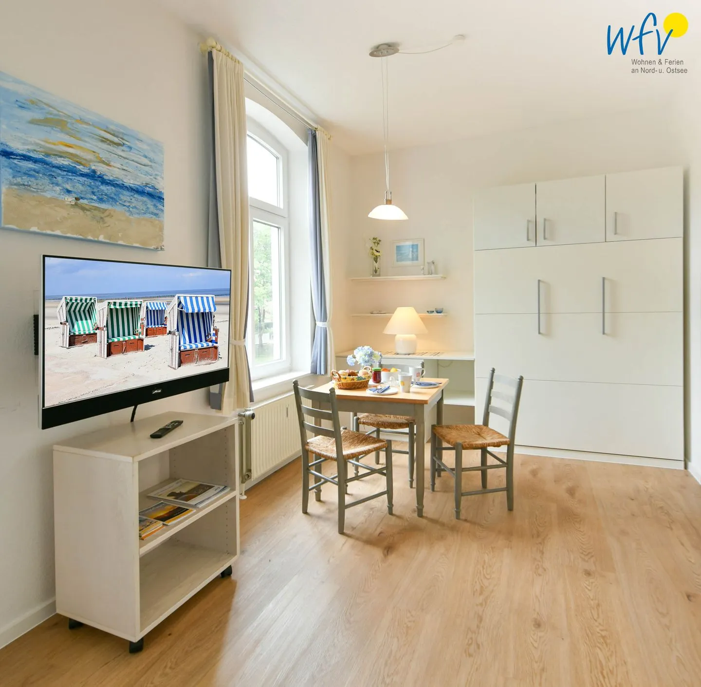 Residenz am Rosengarten Ferienwohnung 9 Wangerooge - Wohnzimmer