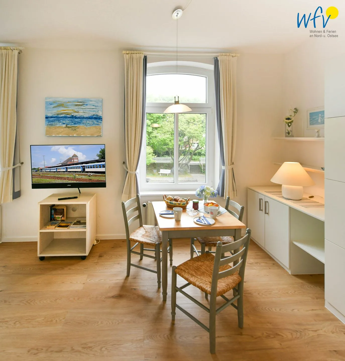 Residenz am Rosengarten Ferienwohnung 9 Wangerooge - Wohnzimmer