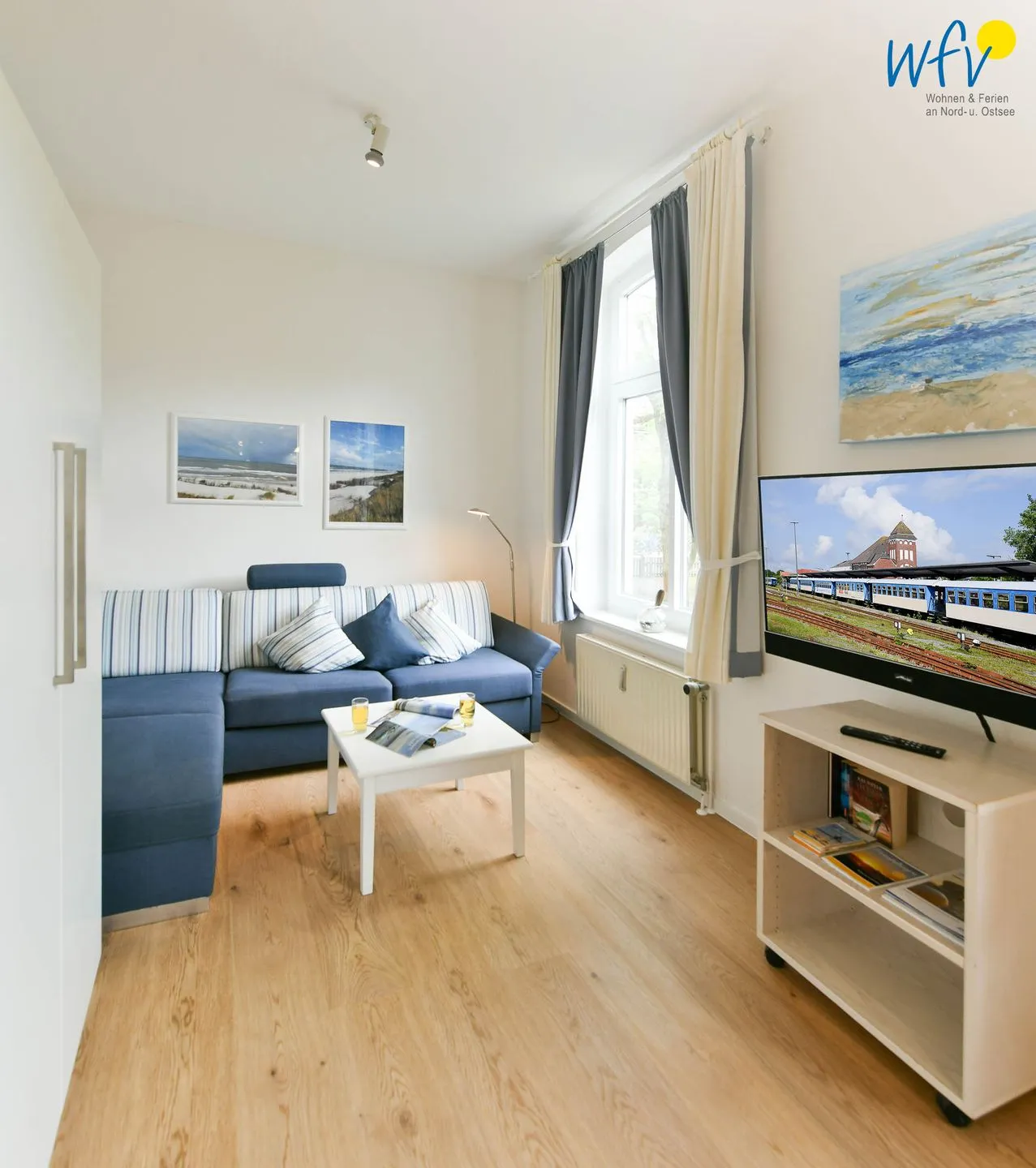 Residenz am Rosengarten Ferienwohnung 9 Wangerooge - Wohnzimmer