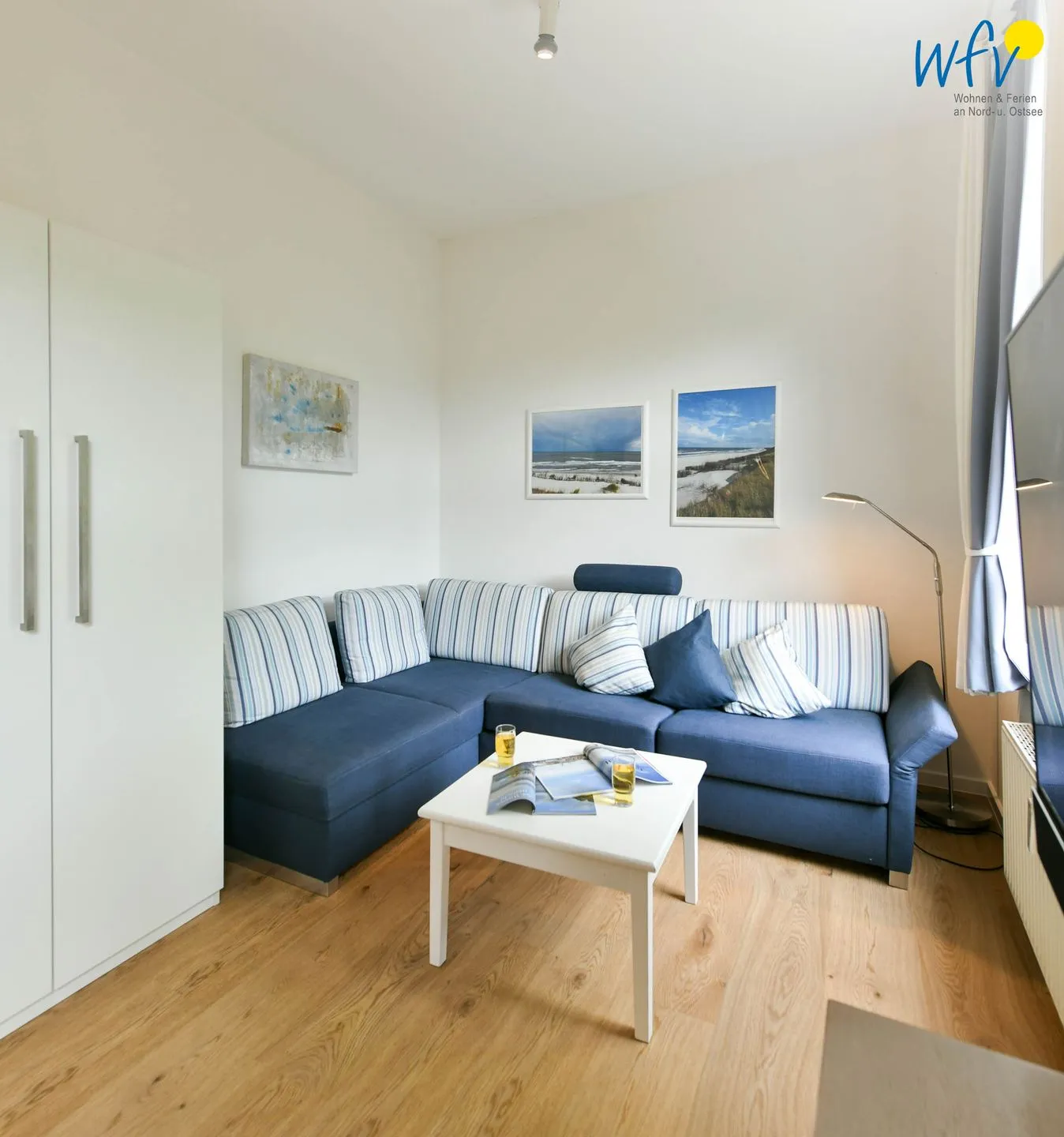 Residenz am Rosengarten Ferienwohnung 9 Wangerooge - Wohnzimmer