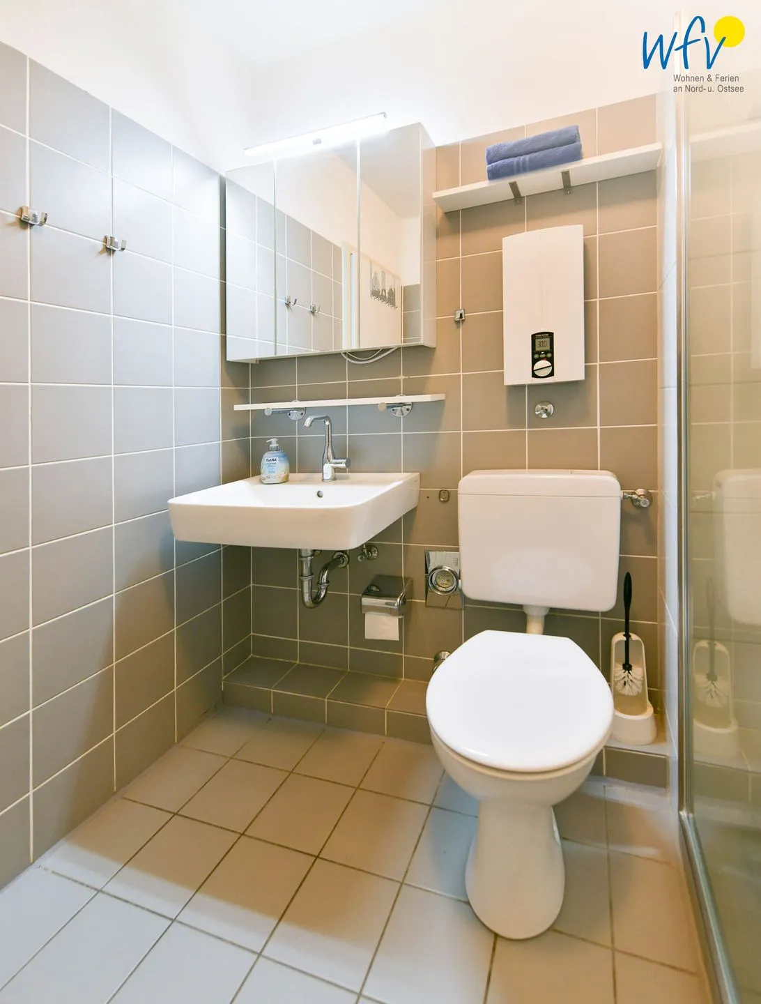 Residenz am Rosengarten Ferienwohnung 9 Wangerooge - Badezimmer