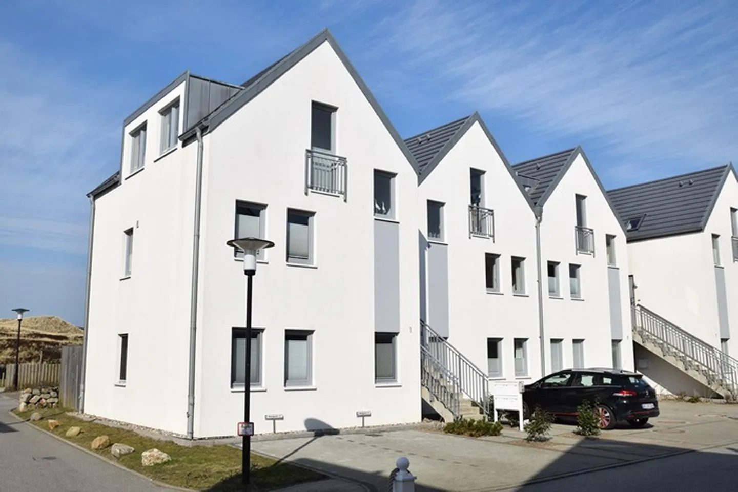 Dünengrund 3, Whg. 5, liebeUNDträume Rantum - Fassade / Eingang
